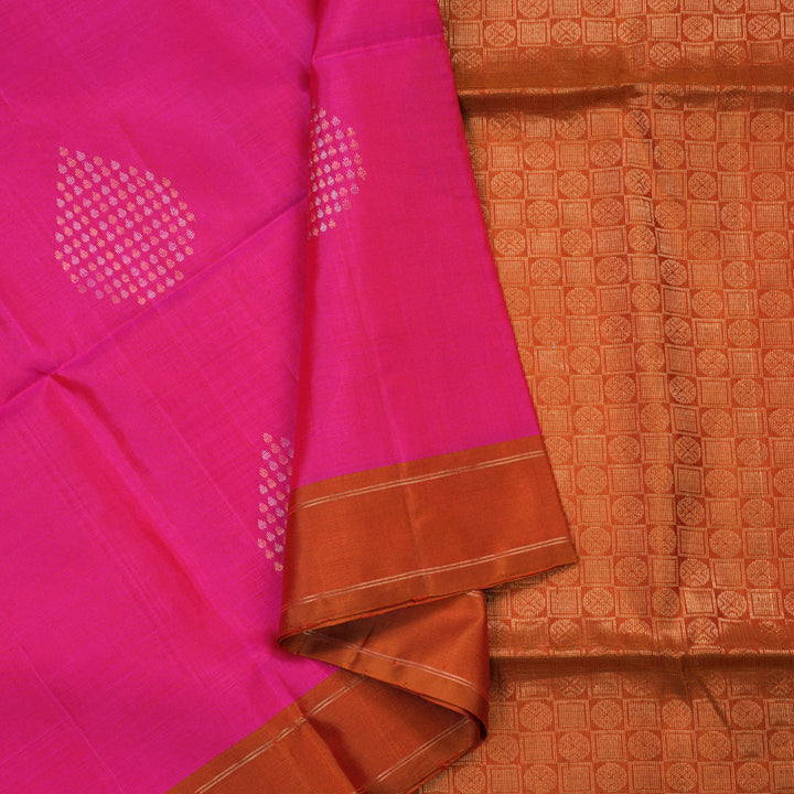 Hayagrivas Rani Pink Handloom Soft Silk Saree KBE1534K1-6