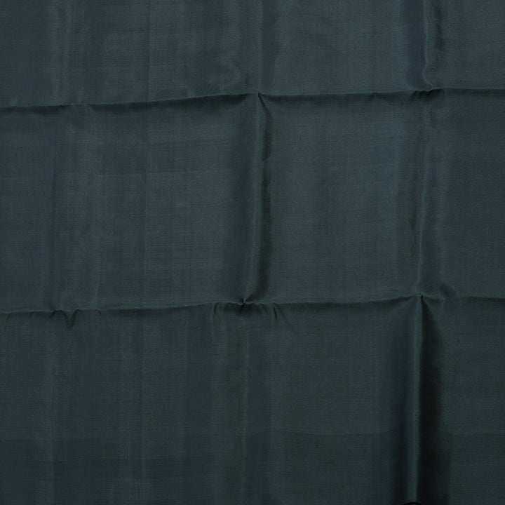 Hayagrivas Handloom Silver Grey Kanjivaram Soft Silk Saree with Dark Grey Border KBE1534K1-7