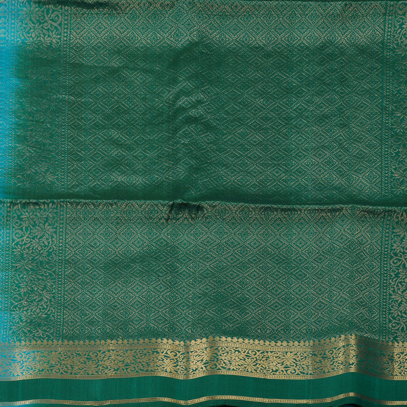 Hayagrivas Sky Blue Pure Soft Silk Saree KBE1534K2-11