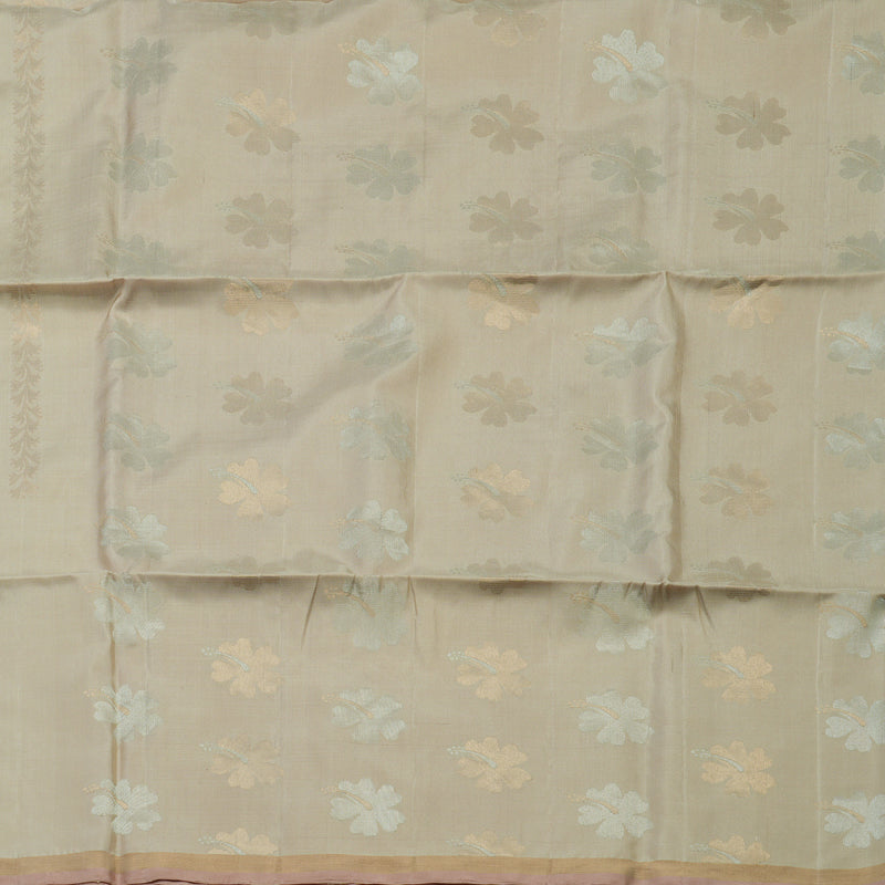 Hayagrivas Beige Pure Soft Silk Saree with Onion Pink Edging Border KBE1534K3-11