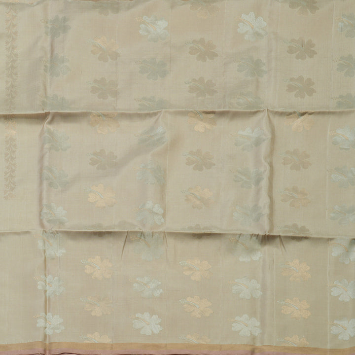 Hayagrivas Beige Pure Soft Silk Saree with Onion Pink Edging Border KBE1534K3-11