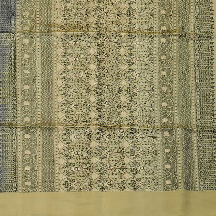 Hayagrivas Handloom Royal Beige Kanjivaram Soft Silk Saree with Pale Yellow Border KBE1534K3-8