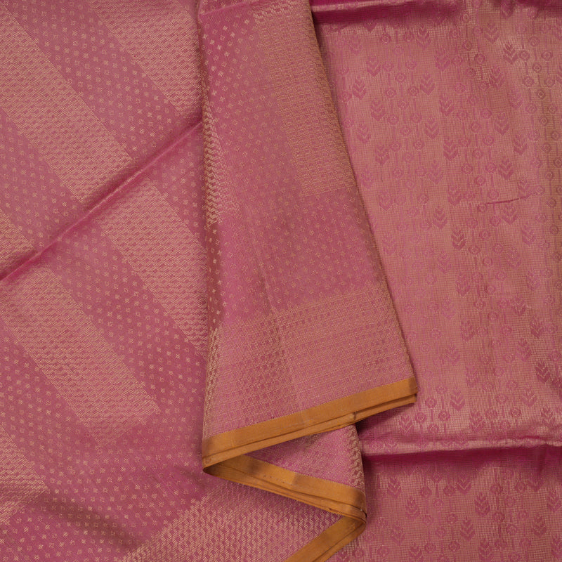 Hayagrivas Golden Pink Pure Soft Silk Saree KBE1534K4-3