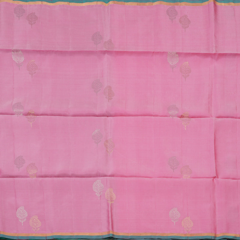 Hayagrivas Rose Pink Pure Soft Silk Saree KBE1534K7-2