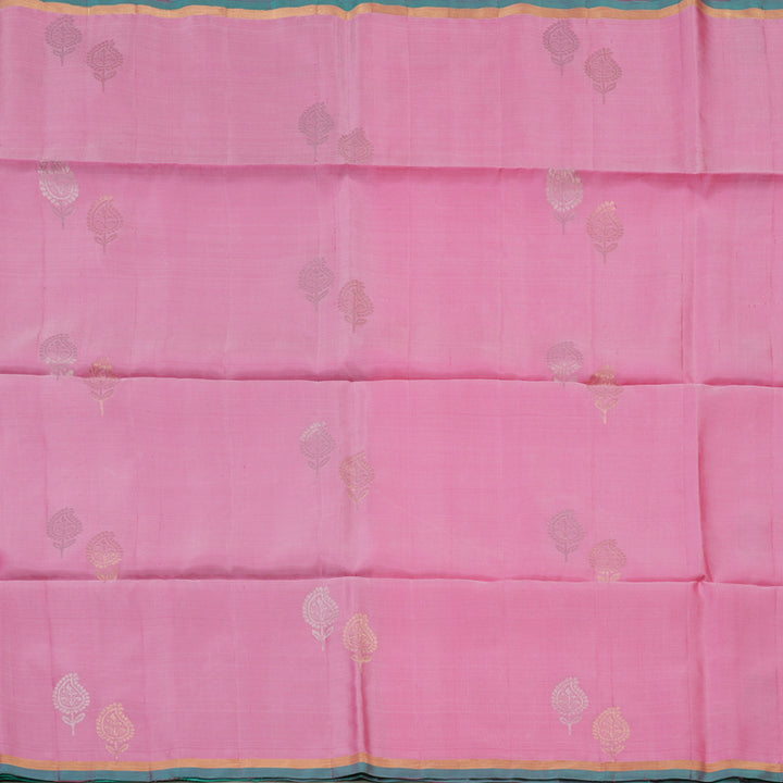 Hayagrivas Rose Pink Pure Soft Silk Saree KBE1534K7-2