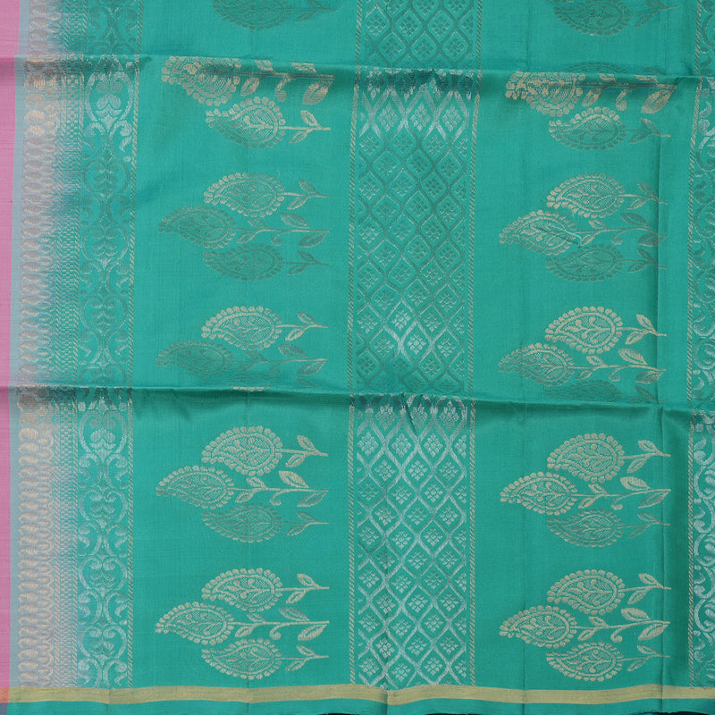 Hayagrivas Rose Pink Pure Soft Silk Saree KBE1534K7-2