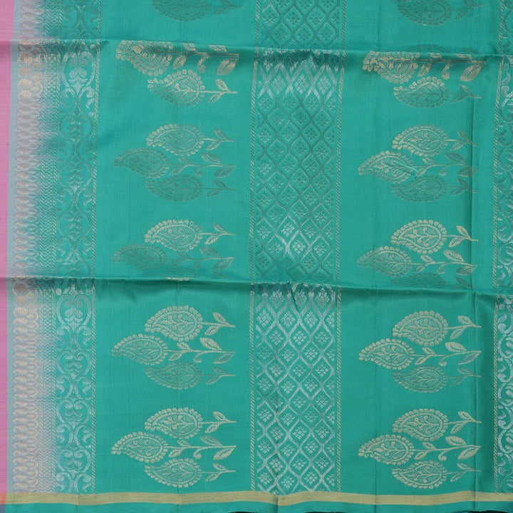 Hayagrivas Rose Pink Pure Soft Silk Saree KBE1534K7-2