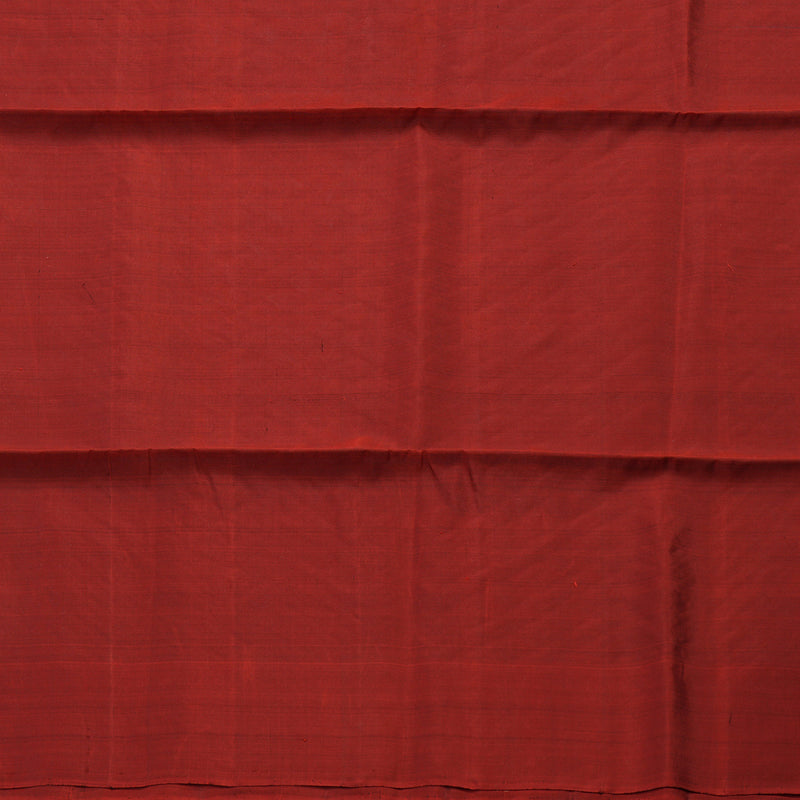 Hayagrivas Handloom Rama Green Soft Silk Saree with Deep Red Border KBE1535K1-1