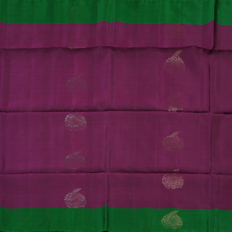 Hayagrivas Purple Pure Soft Silk Saree KBE1535K1-5