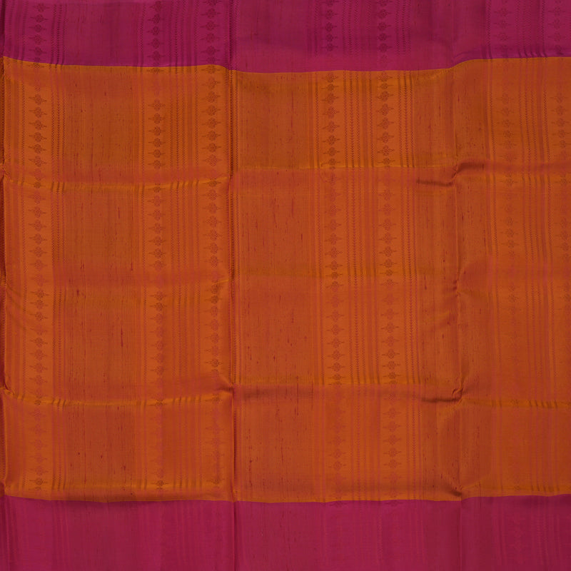 Hayagrivas Orange Pure Soft Silk Saree with Pink Border KBE1537K11-12