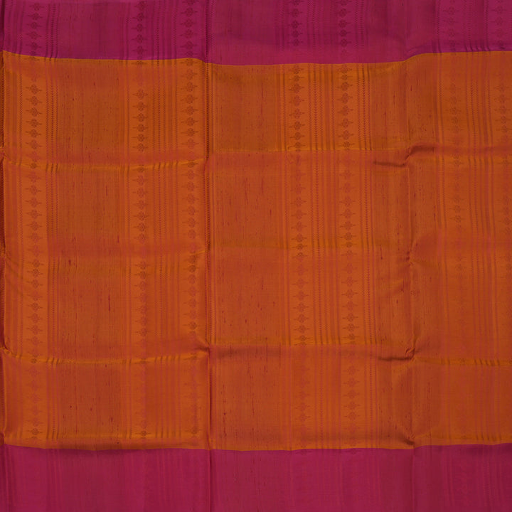 Hayagrivas Orange Pure Soft Silk Saree with Pink Border KBE1537K11-12