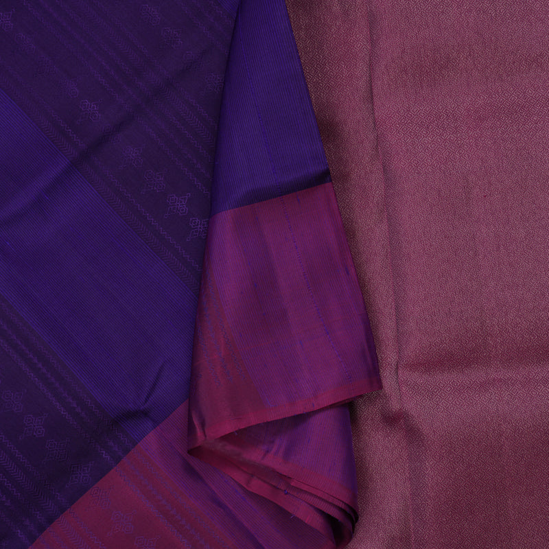 Hayagrivas Violet Pure Soft Silk Saree with Purple Border KBE1537K11-13