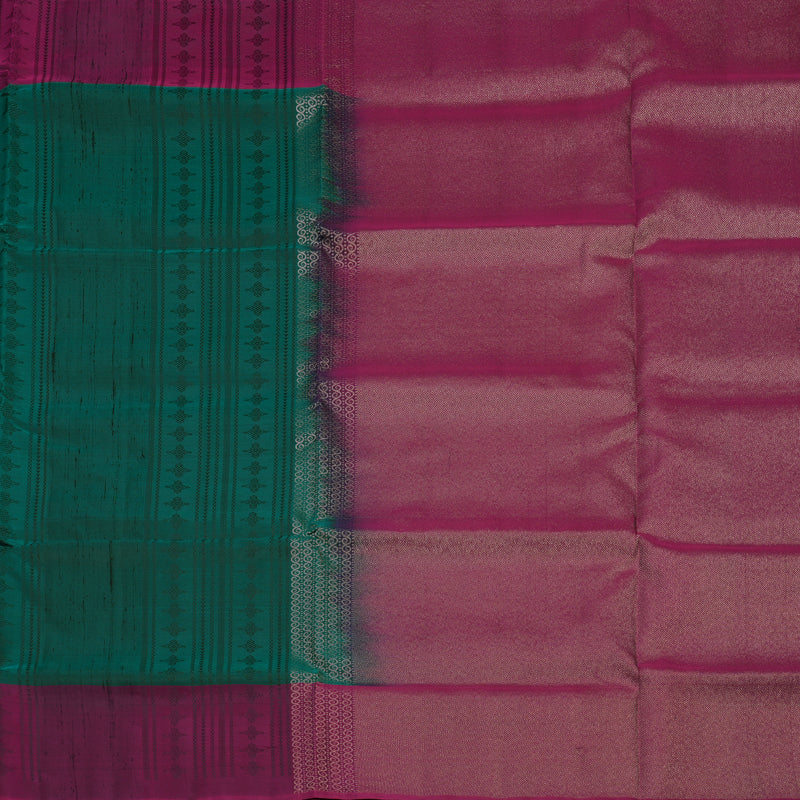 Hayagrivas Bottle Green Pure Soft Silk Saree KBE1537K11-2