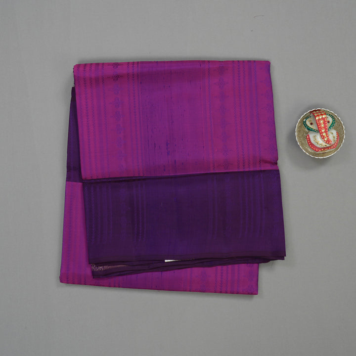 Hayagrivas Purple Pure Soft Silk Saree with Violet Border KBE1537K11-8