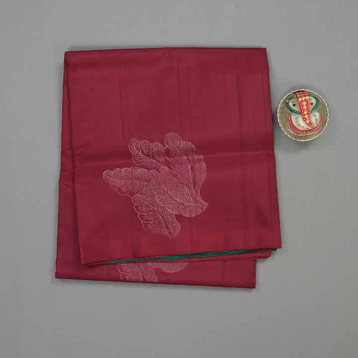 Hayagrivas Maroon Pure Soft Silk Saree KBE1537K5-2