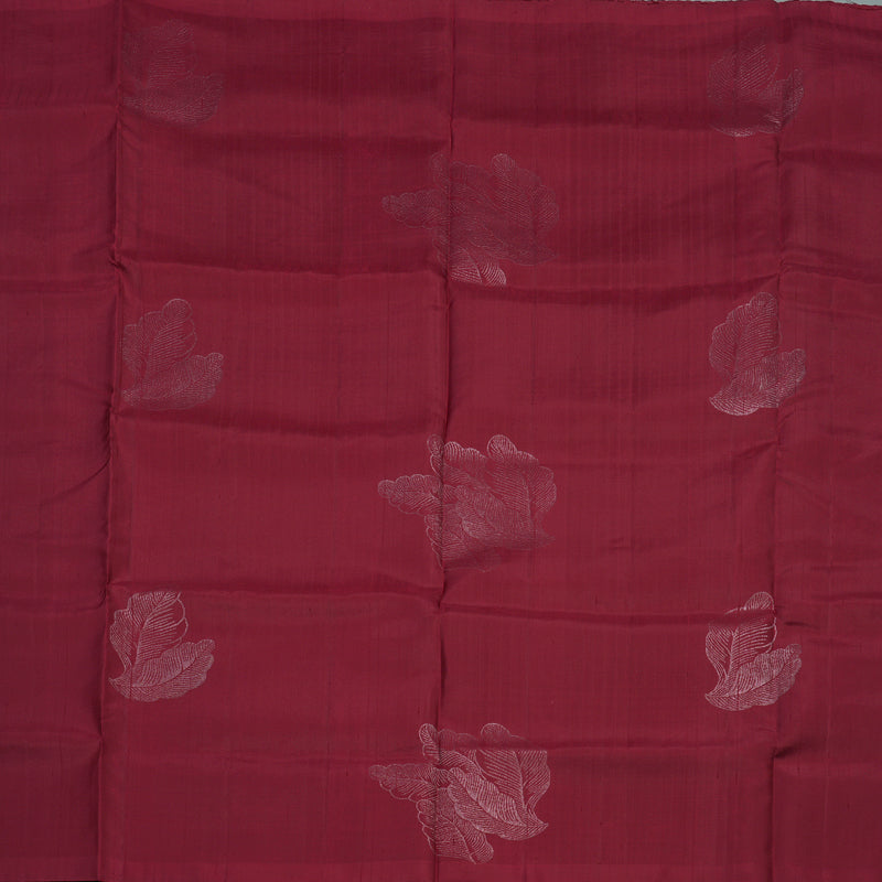 Hayagrivas Maroon Pure Soft Silk Saree KBE1537K5-2