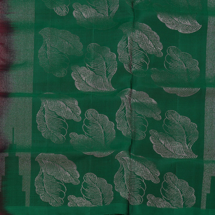 Hayagrivas Maroon Pure Soft Silk Saree KBE1537K5-2