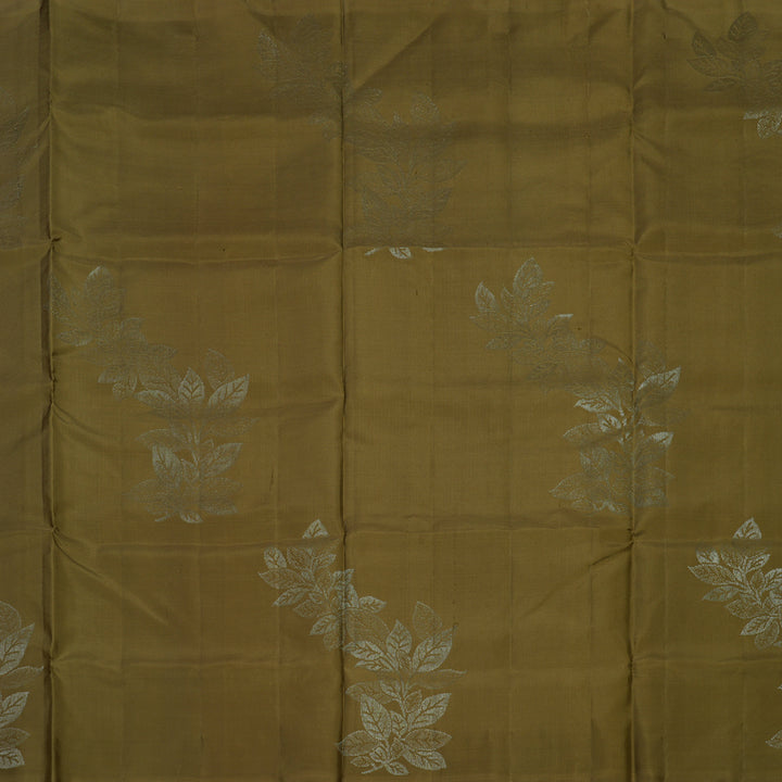 Hayagrivas Matcha Green Pure Soft Silk Saree KBE1537K7-2