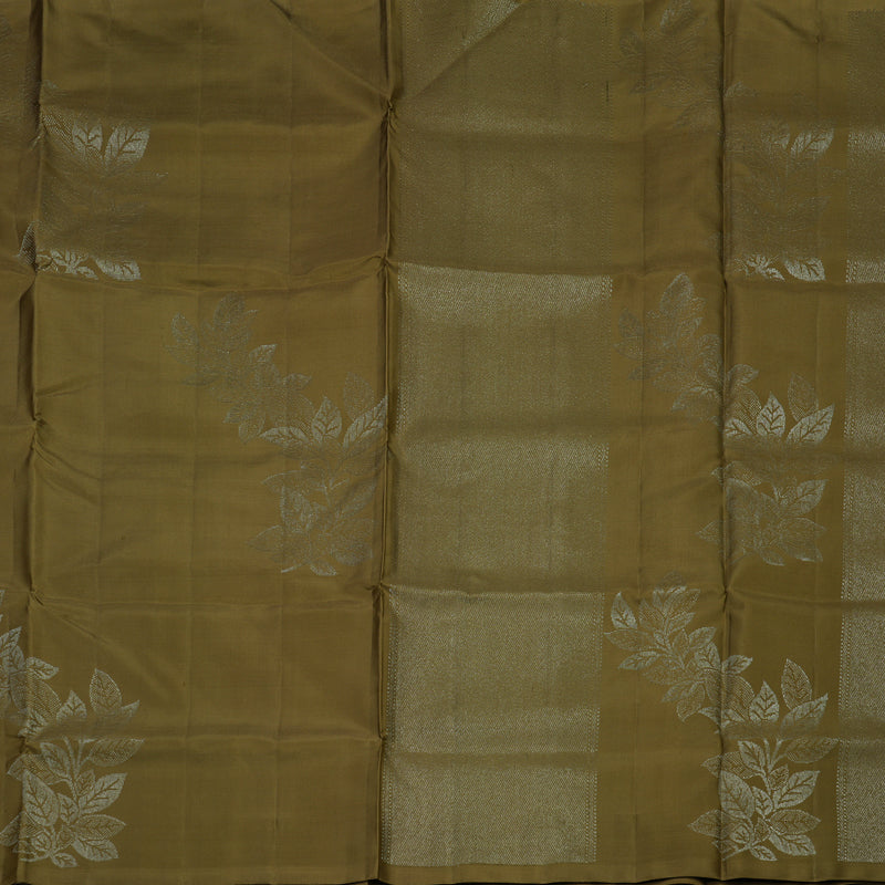 Hayagrivas Matcha Green Pure Soft Silk Saree KBE1537K7-2