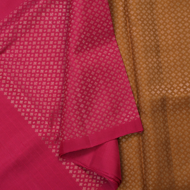 Hayagrivas Handloom Deep Pink Kanjivaram Soft Silk Saree KBE1538K4-1