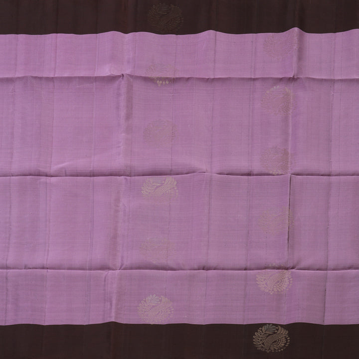 Hayagrivas Lavendar Pure Soft Silk Saree KBE1540K1-3