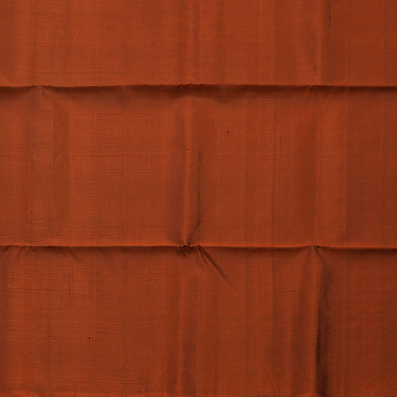 Hayagrivas Rust Orange Pure Soft Silk Saree KBE1540K1-7