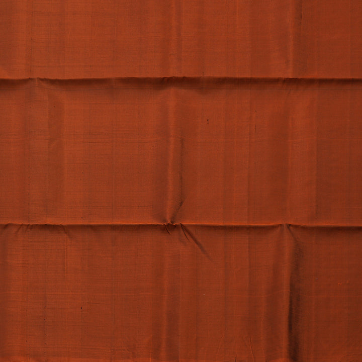 Hayagrivas Rust Orange Pure Soft Silk Saree KBE1540K1-7