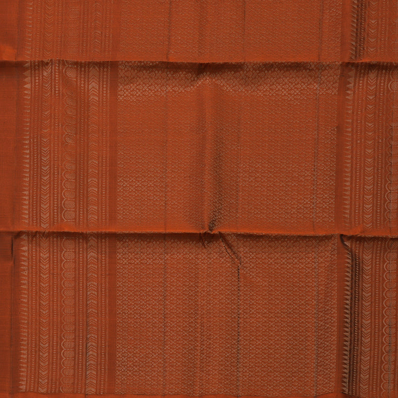Hayagrivas Rust Orange Pure Soft Silk Saree KBE1540K1-7