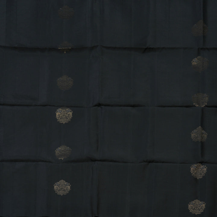 Hayagrivas Black Pure Soft Silk Saree KBE1540K1-9