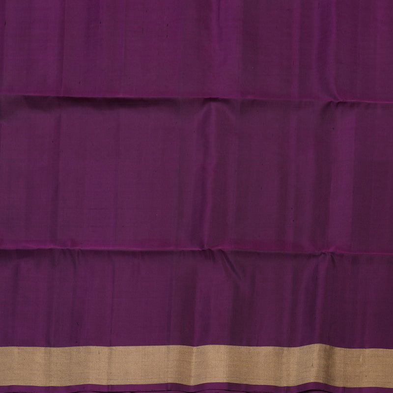 Hayagrivas Fluorescent Green Pure Soft Silk Saree with Violet border KBE1540K2-4