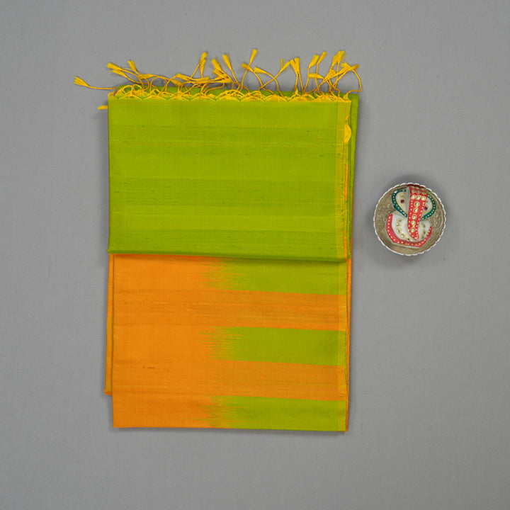 Hayagrivas Yellow Pure Soft Silk Saree KBE1542K2-4