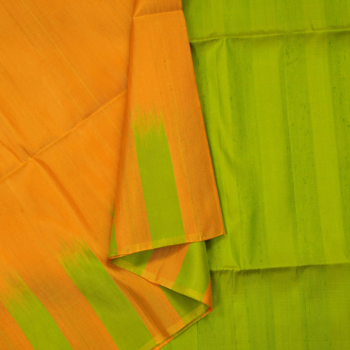 Hayagrivas Yellow Pure Soft Silk Saree KBE1542K2-4