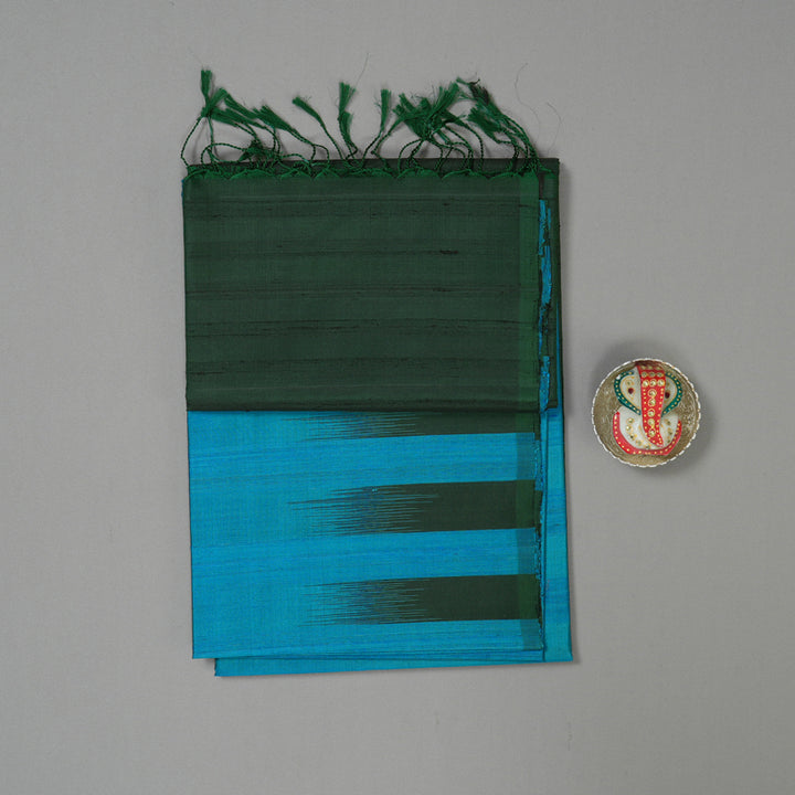 Hayagrivas Ananda Blue Pure Soft Silk Saree KBE1542K2-6