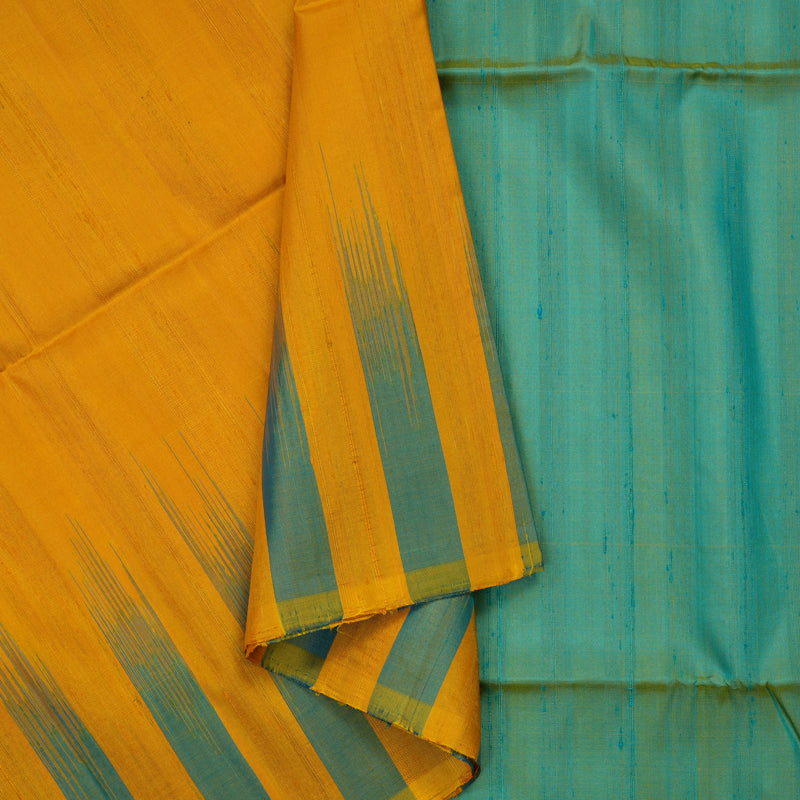 Hayagrivas Mustard Yellow Pure Soft Silk Saree KBE1542K2-9