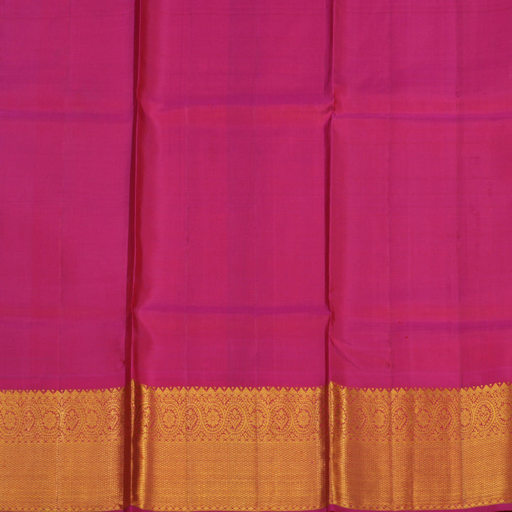 Hayagrivas Light Green Kanjivaram Pattu Pavadai with Deep Pink border KBE1546K3-3