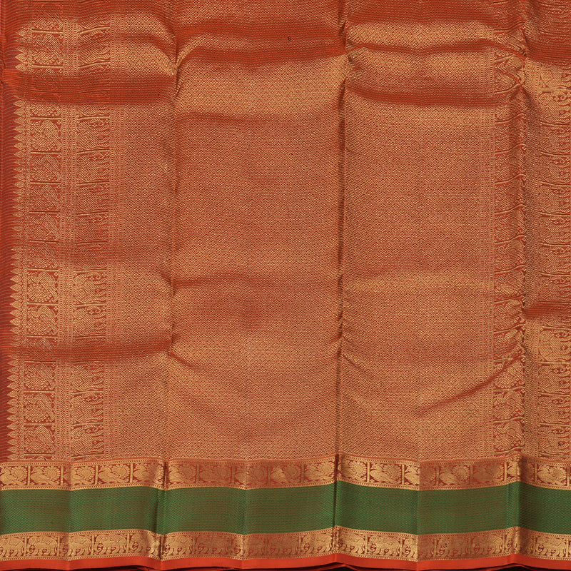 Hayagrivas Dark Purple Handloom Kanjivaram Silk Saree with Mandhalir Border KBE154D5-1