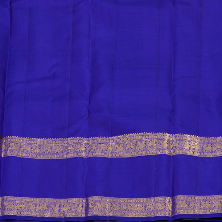 Hayagrivas Handloom Purple Kanjivaram Silk Saree with Purplish Blue Border KBE1552K4-1