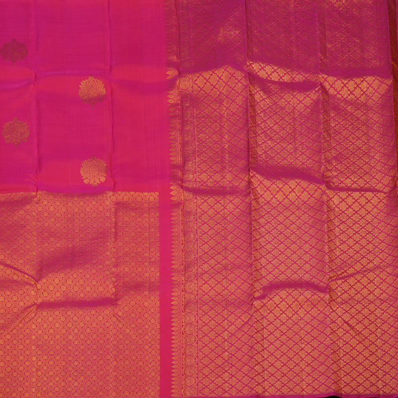 Hayagrivas Handloom Pink Kanjivaram Silk Saree KBE1552K5-1
