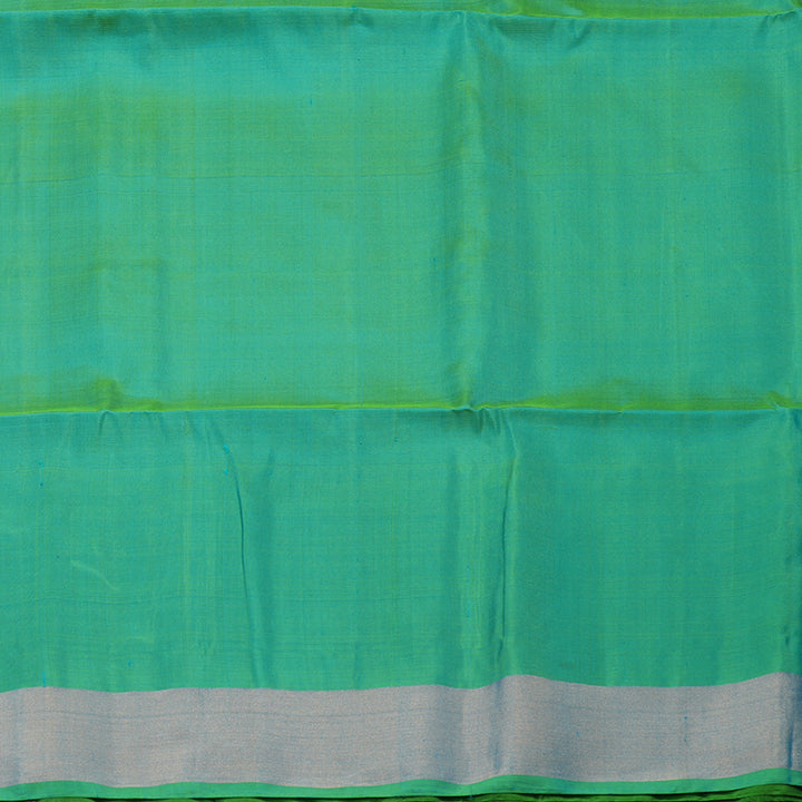 Hayagrivas Handloom Navy Blue Kanjivaram Soft Silk Saree with Tissue Border KBE1554K1-11