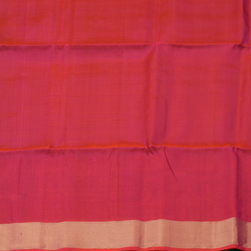 Hayagrivas Handloom Bottle Green Kanjivaram Soft Silk Saree with Tissue Border KBE1554K1-4