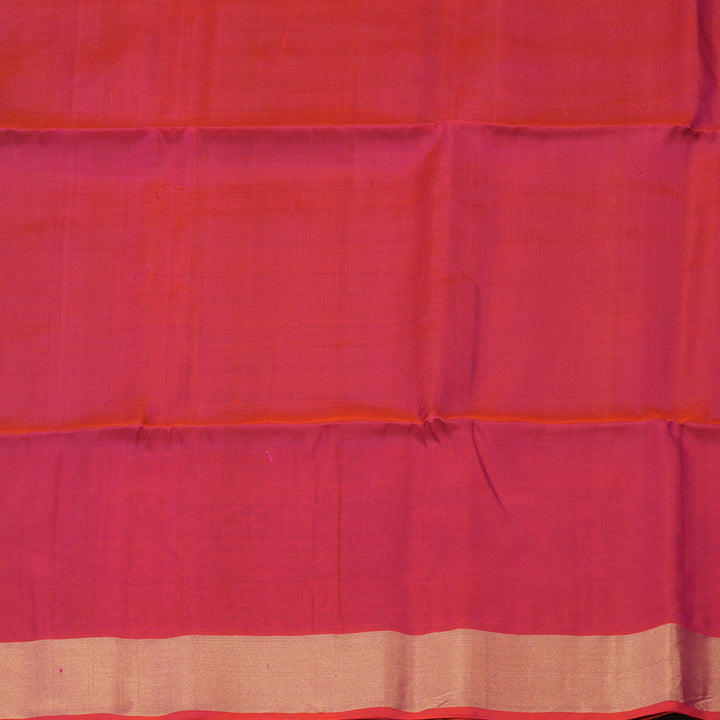 Hayagrivas Handloom Bottle Green Kanjivaram Soft Silk Saree with Tissue Border KBE1554K1-4