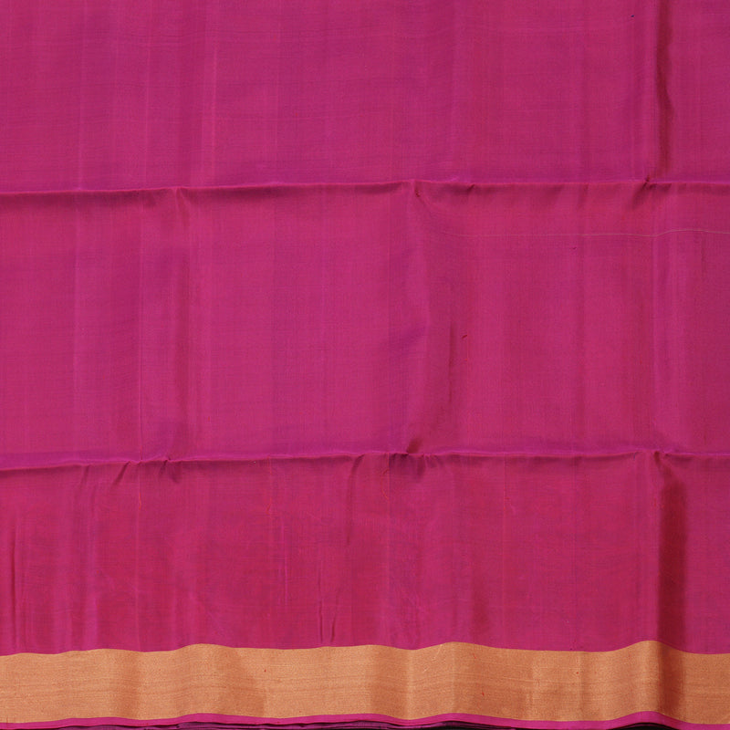 Hayagrivas Handloom Midnight Blue Kanjivaram Soft Silk Saree with Tissue Border KBE1554K1-5