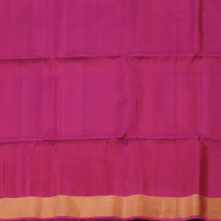 Hayagrivas Handloom Midnight Blue Kanjivaram Soft Silk Saree with Tissue Border KBE1554K1-5