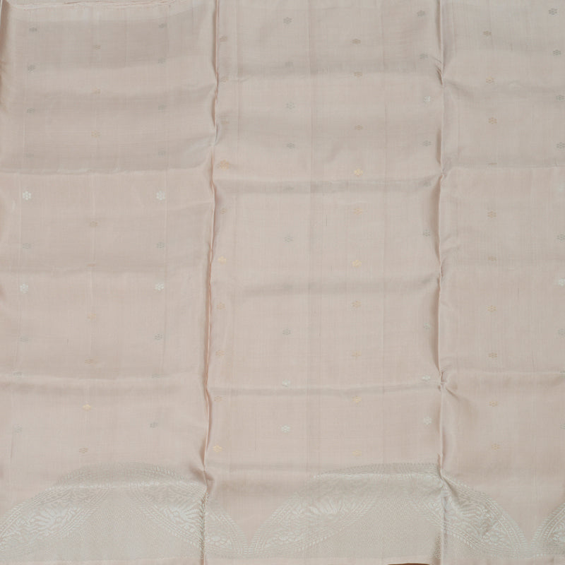 Hayagrivas Handloom Cream Kanjivaram Soft Silk Saree KBE1559K1-3