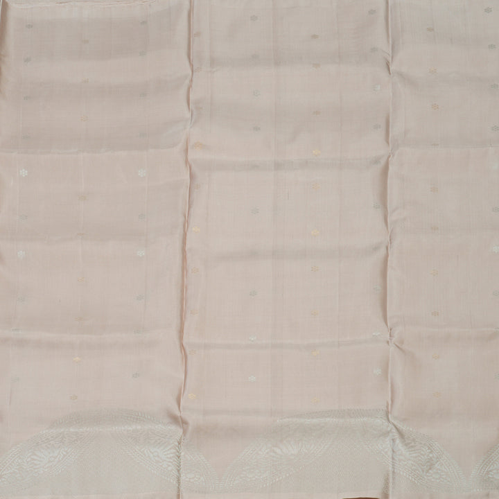 Hayagrivas Handloom Cream Kanjivaram Soft Silk Saree KBE1559K1-3