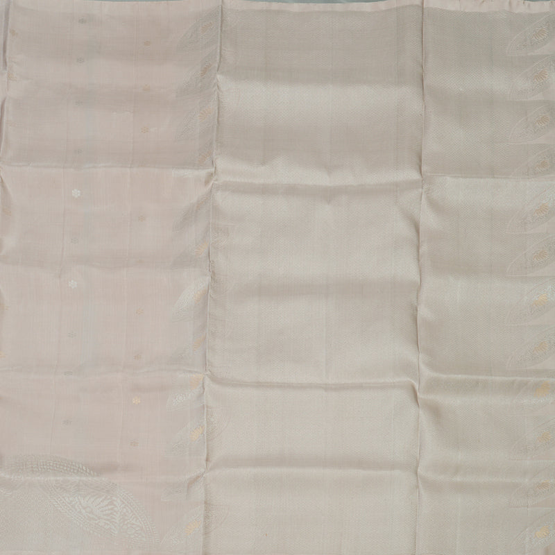 Hayagrivas Handloom Cream Kanjivaram Soft Silk Saree KBE1559K1-3