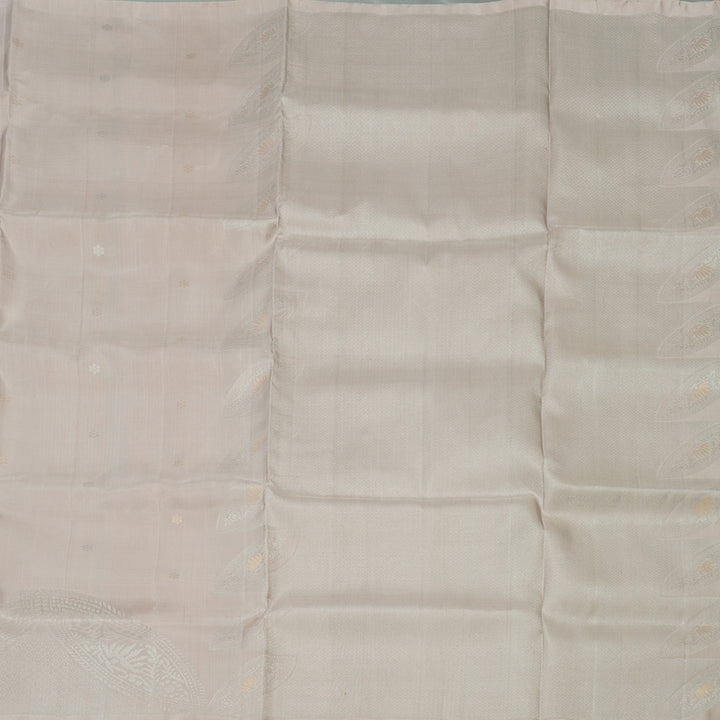 Hayagrivas Handloom Cream Kanjivaram Soft Silk Saree KBE1559K1-3