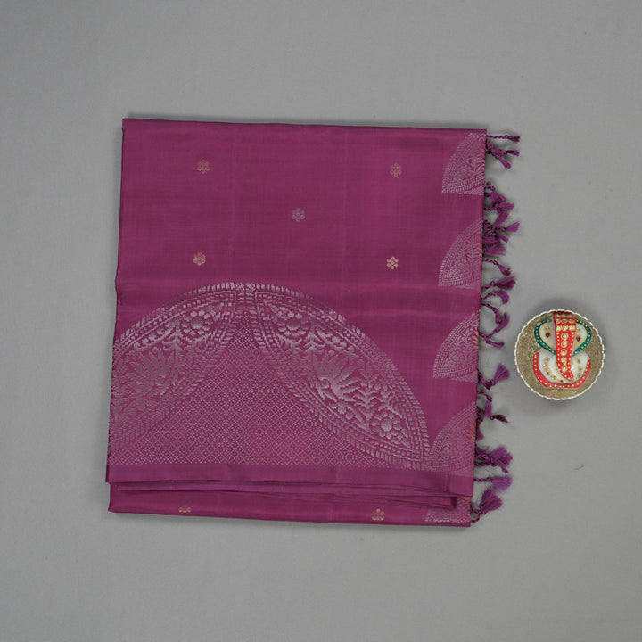 Hayagrivas Handloom Purple Kanjivaram Soft Silk Saree KBE1559K1-5