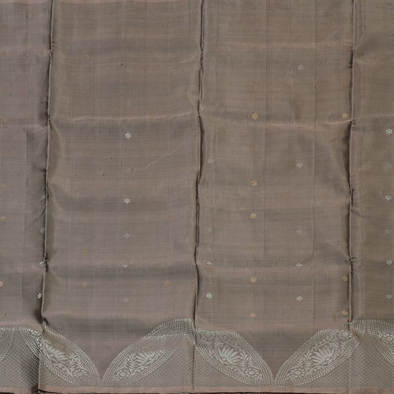Hayagrivas Handloom Dusky Brown Kanjivaram Soft Silk Saree KBE1559K1-6