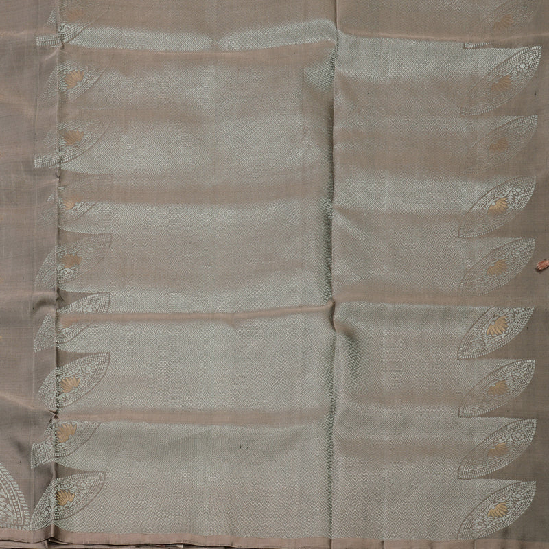Hayagrivas Handloom Dusky Brown Kanjivaram Soft Silk Saree KBE1559K1-6